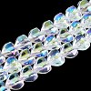 Electroplate Transparent Glass Beads Strands X1-EGLA-N056-01A-13-1