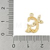 Brass Crystal Rhinestone Letter Links Connector Charms KK-S395-06G-G-3