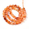 Dyed Natural White Jade Beads Strands G-T139-8mm-45U-3