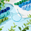   9 Bundles 9  Colors Nylon Chinese Knotting Cord NWIR-PH0002-06A-02-4