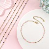 304 Stainless Steel Link Chains Anklets AJEW-AN00841-1