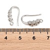 Brass Rhinestone Earring Hooks KK-C261-01E-P-3