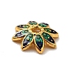 Multi-Petal Alloy Enamel Bead Caps FIND-G029-02G-01-3