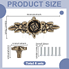 Flower Zinc Alloy Drawer Handle FIND-WH0366-399-2