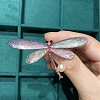 Dragonfly Alloy Rhinestone Brooches PW-WGB100C-01-3