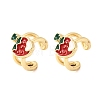 Brass Cuff Earrings EJEW-C186-02B-G-4