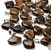 Natural Tiger Eye Pendants G-Z067-05P-08-1