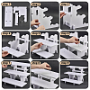 Rectangle PVC 3-Tier Gift Desktop Organizer Shelf AJEW-WH0609-952B-01-3