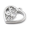 Brass Micro Pave Cubic Zirconia Pendants KK-H511-01P-04-2
