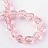 Transparent Glass Bead Strands GLAA-R024-6x8mm-08-3