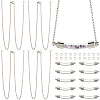 10Pcs 304 Stainless Steel Pendants Necklaces NJEW-SC0001-42-7