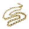 8MM Brass Rolo Chain Necklaces NJEW-L013-12G-4