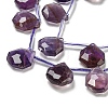 Natural Amethyst Beads Strands G-P544-C01-01-3