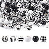 180Pcs 6 Style Natural Wood Beads WOOD-BT0001-09-1