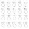 ARRICRAFT 80Pcs 4 Styles Plastic Clip-on Earring Findings KY-AR0001-29-1