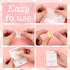 50Pcs 10 Colors Heart Translucent Water Ripple Resin Cabochons DIY-PH0036-55-3