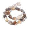 Natural Grey Agate Beads Strands G-L242-31-3