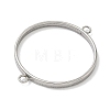 304 Stainless Steel Open Back Bezel Connector Charms STAS-B126-05G-P-2