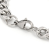 Non-Tarnish 201 Stainless Steel Cuban Link Chain Bracelets for Women and Men BJEW-F473-04P-01-3