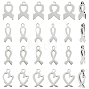 Unicraftale 32Pcs 4 Styles 201 Stainless Steel Charms STAS-UN0043-89-1