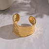 Minimalist Hammered 304 Stainless Steel Cuff Bangles PQ4514-5