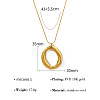 304 Stainless Steel Pendant Round Snake Chain Necklaces for Women WG6E1C5-01-1