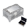 European Retro Floral Engraved Alloy Jewelry Boxes CON-WH0089-281-1