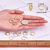 Eco-Friendly Brass Earring Hoops Findings KK-TA0007-40-21