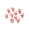 Spray Painted Wooden Beads WOOD-P021-01A-25-1