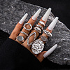 10Pcs Alloy Finger Rings Sets WG7802C-22-1