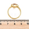 Natural Tiger Eye Finger Rings with Brass Findings G-H353-03G-01-4