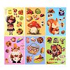 6Pcs Thanksgiving Day Cartoon Paper Self-Adhesive Picture Stickers STIC-C010-30-2
