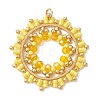 Seed Beads & Glass Beaded Pendants PALLOY-MZ01295-01-1
