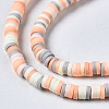 Handmade Polymer Clay Beads Strands CLAY-R089-4mm-108-2