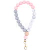1Pc Silicone & Wood Pendant Decorations HJEW-BM0001-61A-1