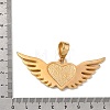 304 Stainless Steel Cubic Zirconia Big Pendant Cabochon Settings SA-CBA8660-03G-3