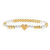Brass Beads Stretch Bracelets for Women CW0227-15-1