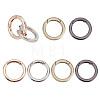 8Pcs 4 Color Alloy Spring Ring Clasps FIND-PH0002-45-1