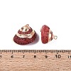 Electroplate Natural Sea Shell Pendants BSHE-Q020-01-3