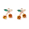 Alloy Rhinestone Pendants ALRI-WH0005-12E-1