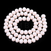 Opaque Solid Color Glass Beads Strands EGLA-A034-P6mm-D33-3