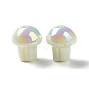 UV Plating Rainbow Iridescent Opaque Acrylic Beads OACR-C010-07D-1
