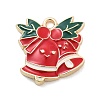 Christmas Theme Alloy Enamel Pendants ENAM-D060-04C-1