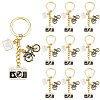 20Pcs Alloy Enamel Charm Keychains KEYC-SC00024-1