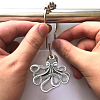 12Pcs Iron Shower Curtain Rings for Bathroom AJEW-FH0003-37AS-4