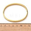 Engraved 304 Stainless Steel Hinged Bangles for Women BJEW-K307-01G-3