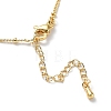 Clover Brass Micro Pave Cubic Zirconia Pendant Necklaces for Women NJEW-A015-11KCG-3