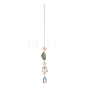 Brass & Crystal Suncatchers LS-HJEW-G018-04B-G-2