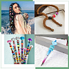 100Pcs Synthetic Turquoise European Beads TURQ-PA0001-04B-7