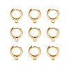 Eco-Friendly Brass Earring Hoops Findings KK-TA0007-40-9